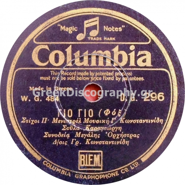 DG-0296 ΓΙΟ ΓΙΟ
